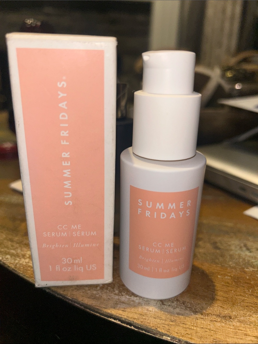 NIB Summer Fridays CC Me Serum – Peach & White Packaging